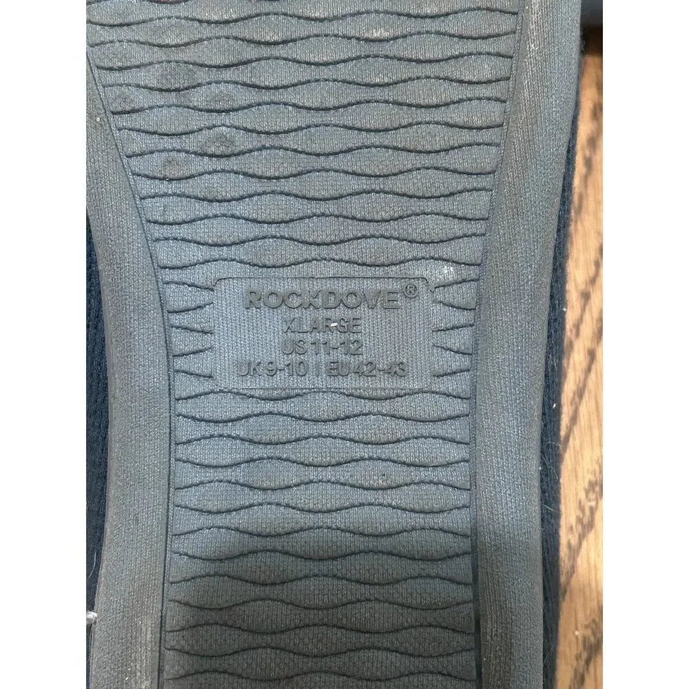 RockDove Original Two Tone Memory Foam Slipper Navy Clog XL 11-12 Gifts for Him